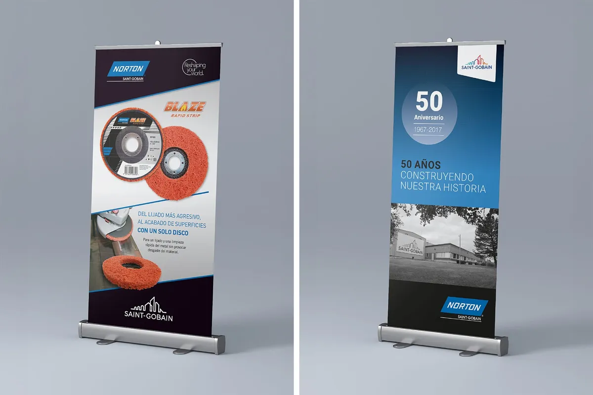 Comunicación visual Rollup Normon by Ideart