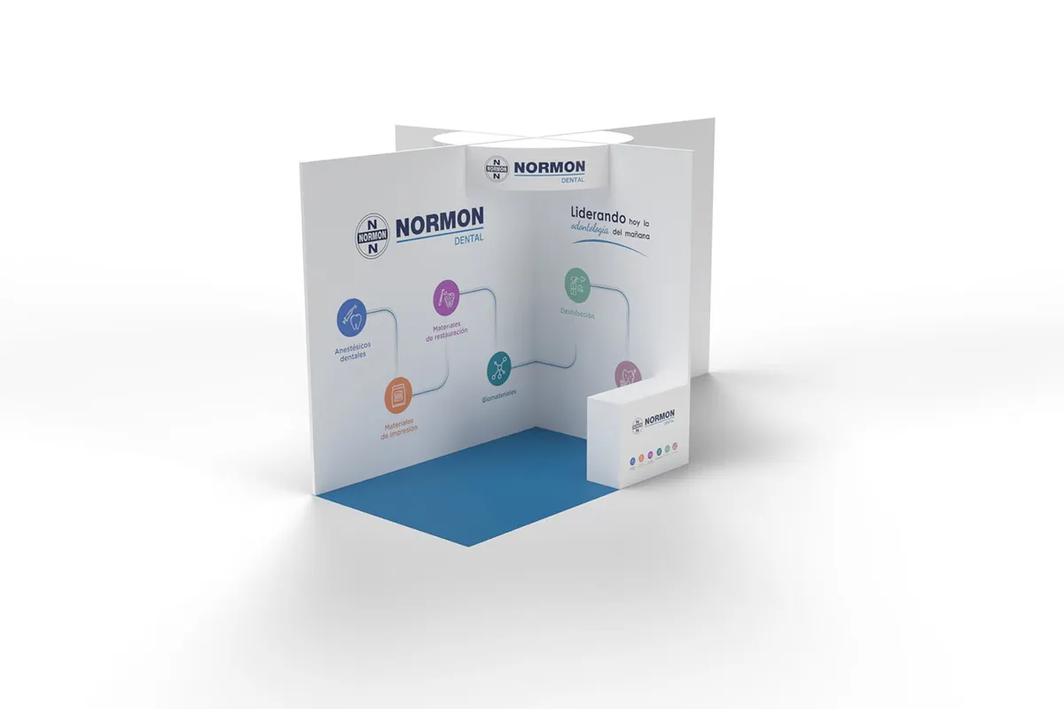 Comunicación visual Stand Normon by Ideart