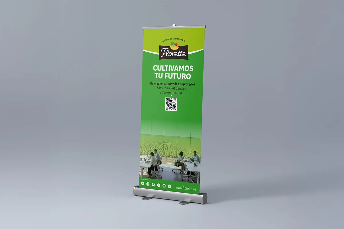Comunicación visual Rollup Florette by Ideart